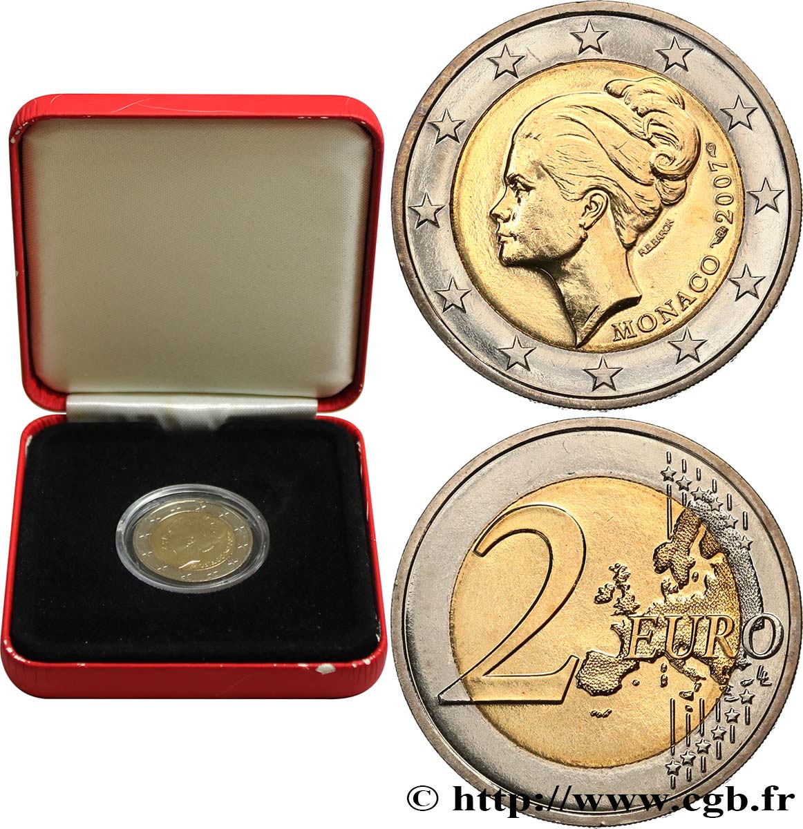 MONACO 2 Euro PRINCESSE GRACE 2007 BU