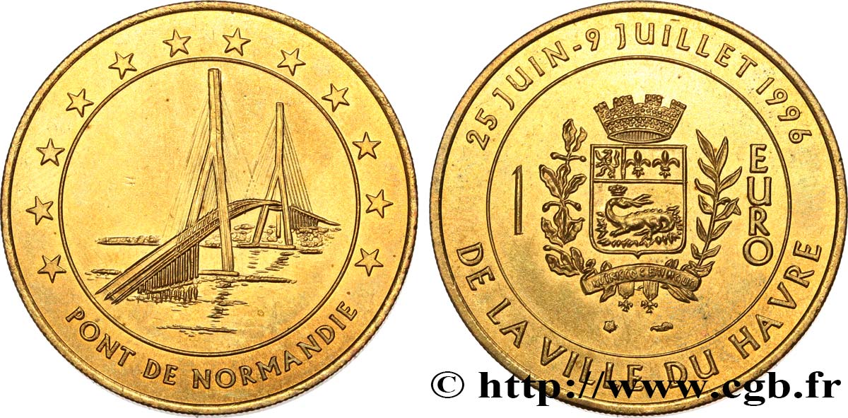 FRANKREICH 1 Euro du Havre (25 juin - 9 juillet 1996) 1996
