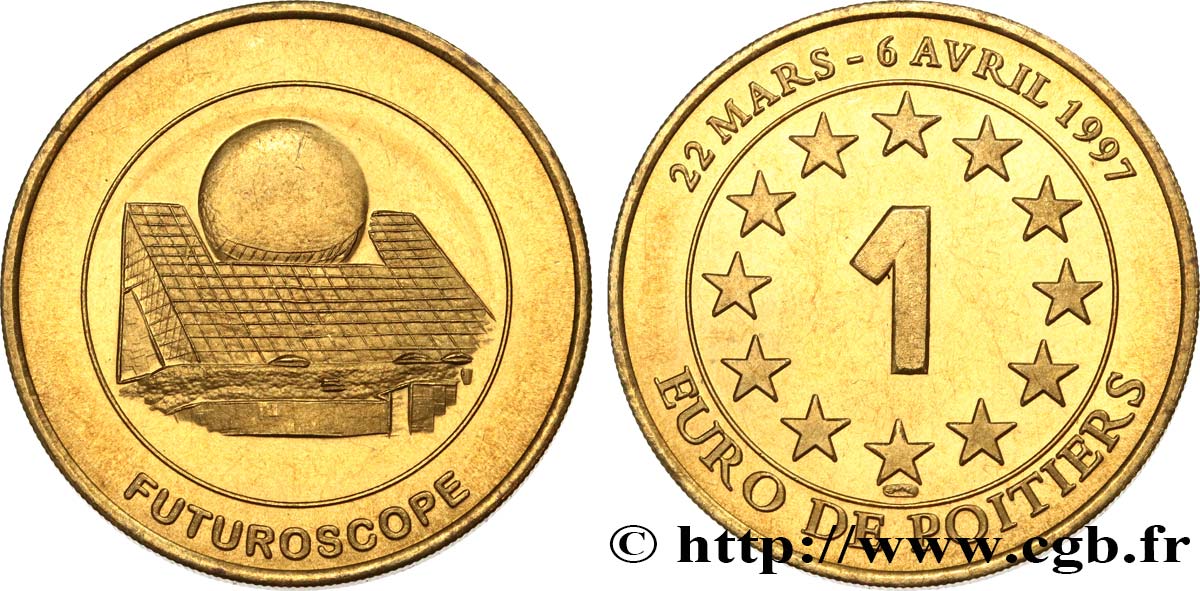 FRANCE 1 Euro de Poitiers (22 mars - 6 avril 1997) 1997 TTB+