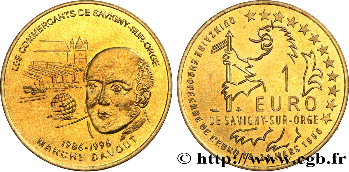 FRANCIA 1 Euro de Savigny-sur-Orge (18 - 31 mars 1996) 1996 EBC