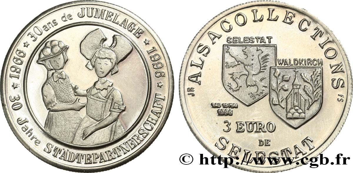 FRANCIA 3 Euro de Selestat (1 - 15 mai 1996) 1996 MS