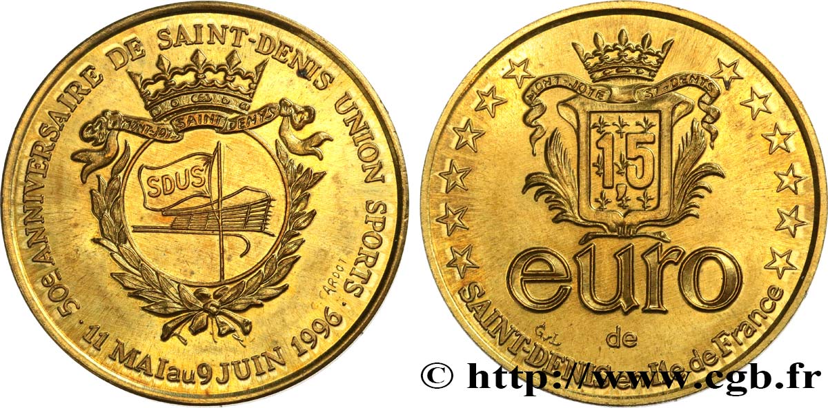 FRANCE 1,5 Euro de Saint-Denis (11 mai - 9 juin 1996) 1996 SPL