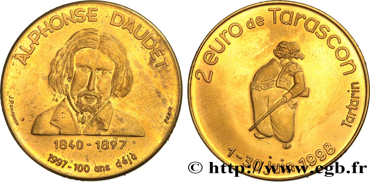 FRANKREICH 2 Euro de Tarascon (1 - 30 juin 1998) 1998