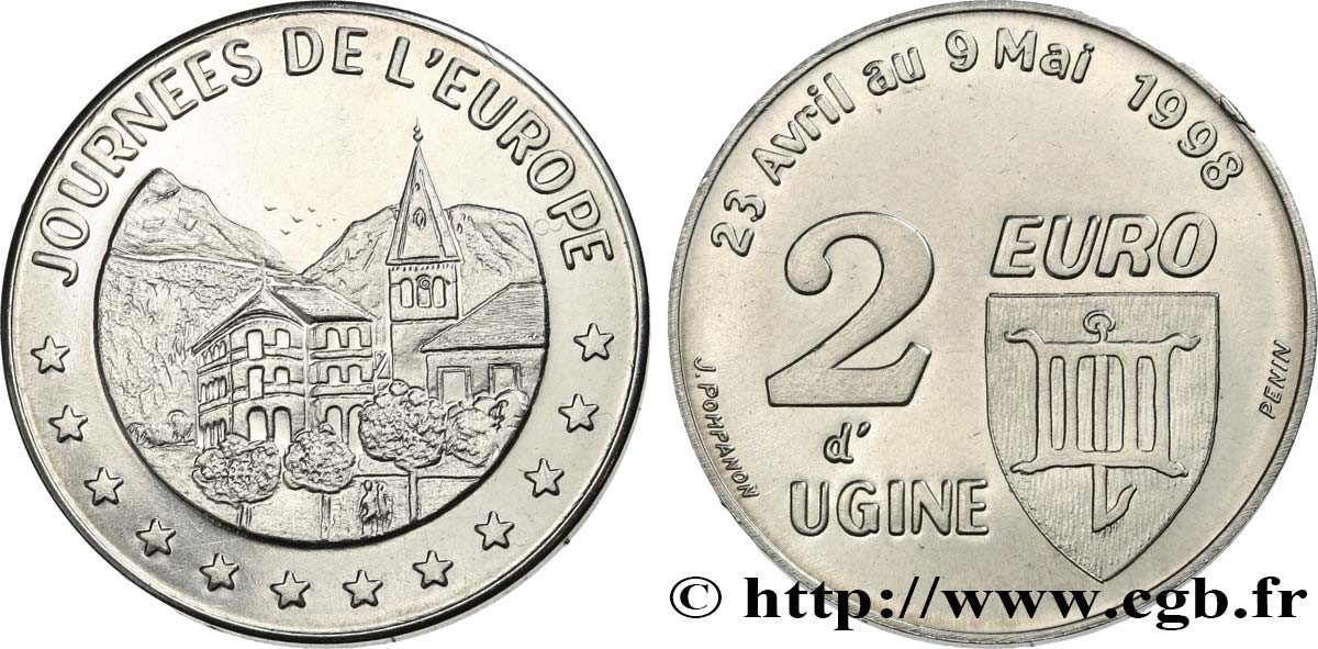 FRANCIA 2 Euro d’Ugine (23 avril - 9 mai 1998) 1998 MS