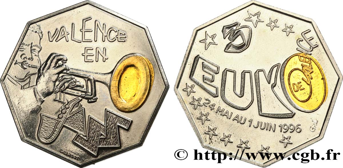 FRANKREICH 3 Euro Valence (24 mai - 1er juin 1996) 1996