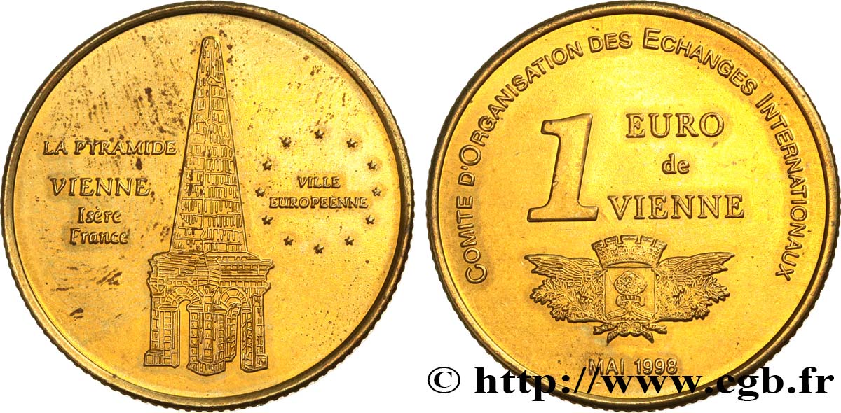 FRANCE 1 Euro de Vienne (mai 1998) 1998 TTB+