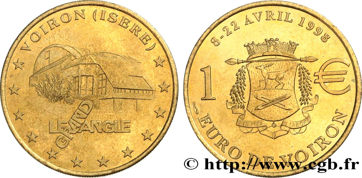FRANCE 1 Euro de Voiron (8 - 22 avril 1998) 1998 SUP/TTB+