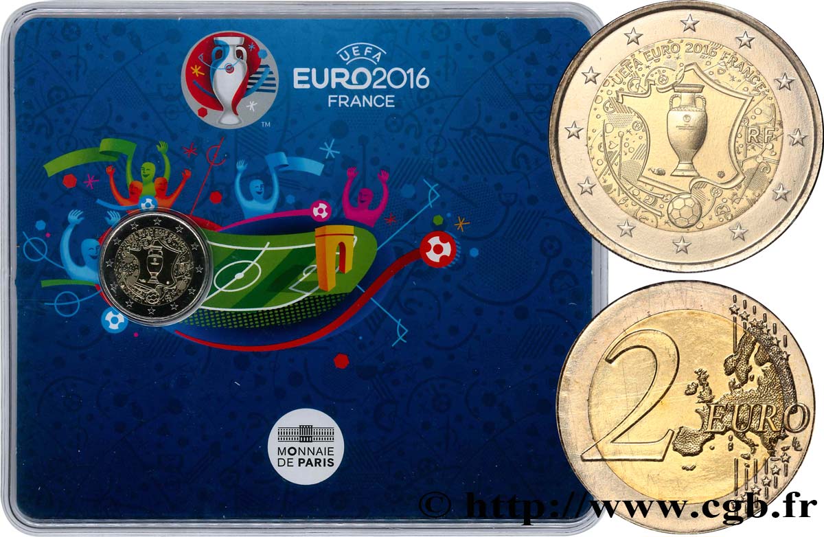 FRANKREICH 2 Euro UEFA Euro 2016 2016