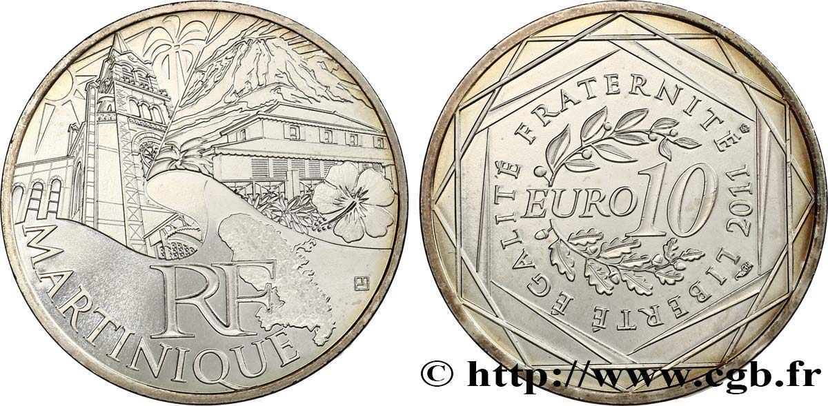 FRANCE 10 Euro des RÉGIONS - MARTINIQUE
 2011 MS