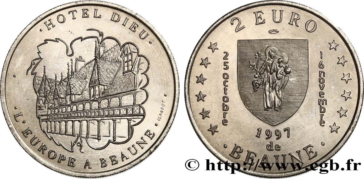 FRANKREICH 2 Euro de Beaune (25 octobre - 16 novembre 1997) 1997