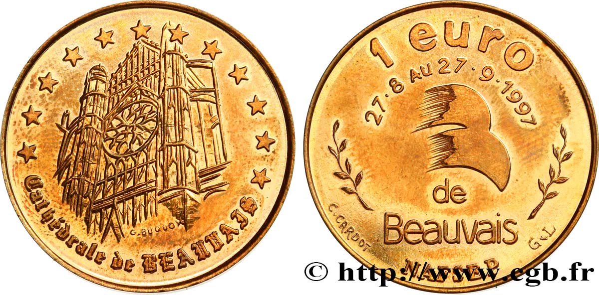 FRANCIA 1 Euro de Beauvais (27 août - 27 septembre 1997) 1997 MBC