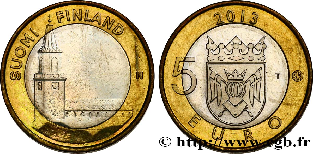 FINLANDIA 5 Euro PROPER 2013 MS