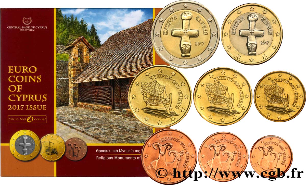 CHIPRE SÉRIE Euro BRILLANT UNIVERSEL 2017 BU