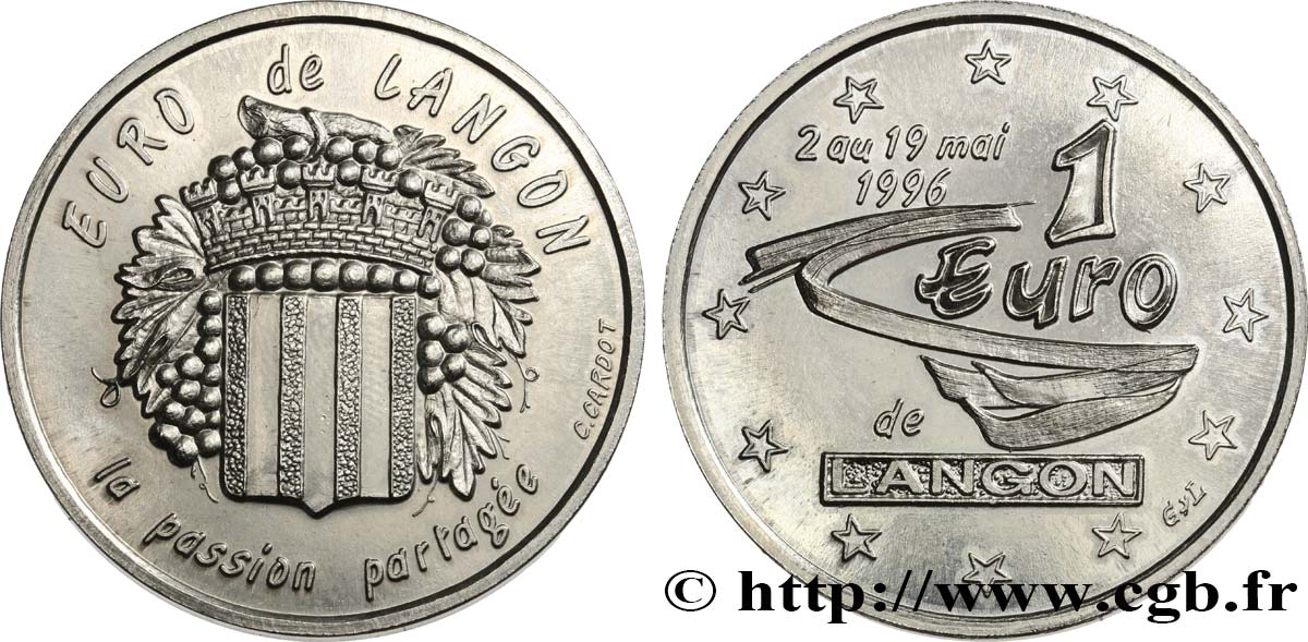 FRANKREICH 1 Euro de Langon (2 - 19 mai 1996) 1996