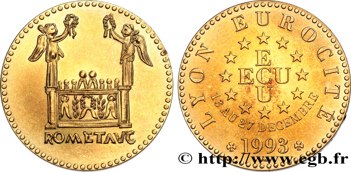 FRANCE 1 Écu de Lyon (13 - 27 décembre 1993) 1993 TTB+