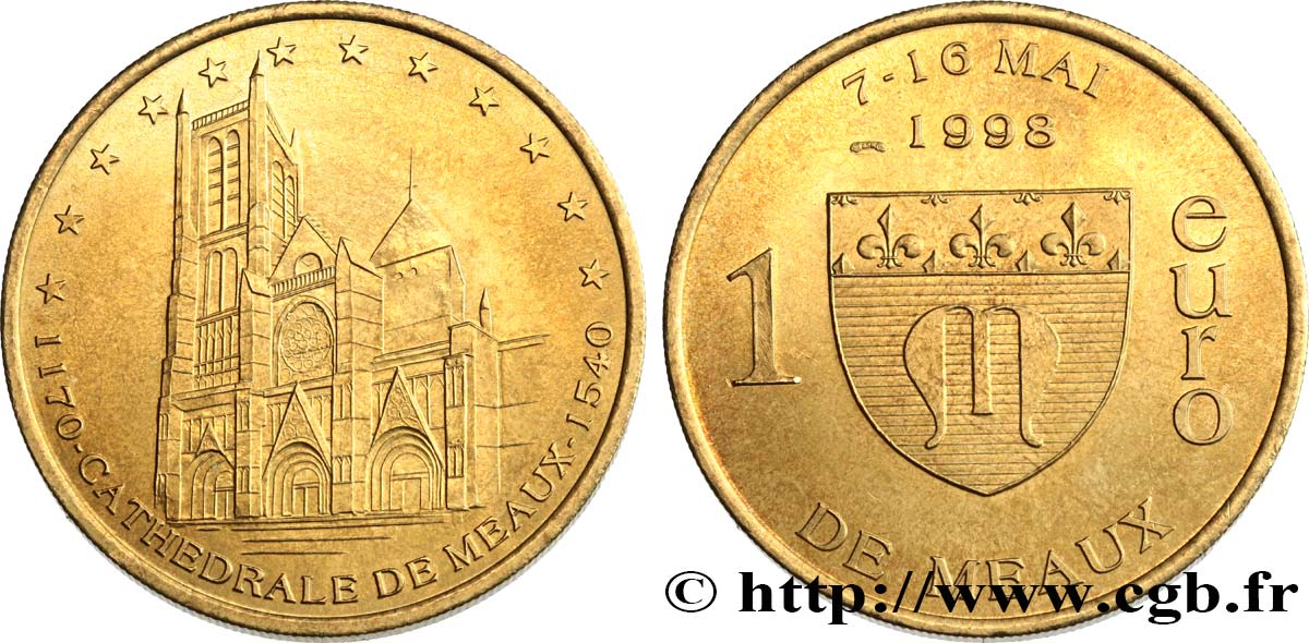 FRANCIA 1 Euro de Meaux (7 - 16 mai 1998) 1998 SPL