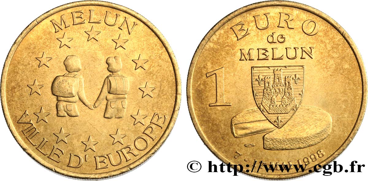 FRANCIA 1 Euro de Melun (7 - 17 mai 1998) 1998 MBC+