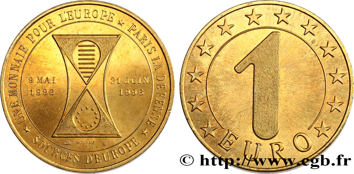 FRANCIA 1 Euro de Paris (9 mai - 21 juin 1996) 1996 EBC