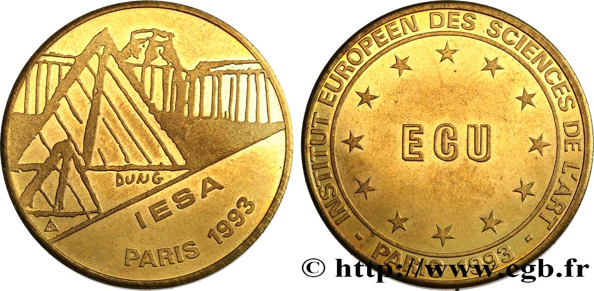 FRANCE 1 Écu de Paris  1993 SUP