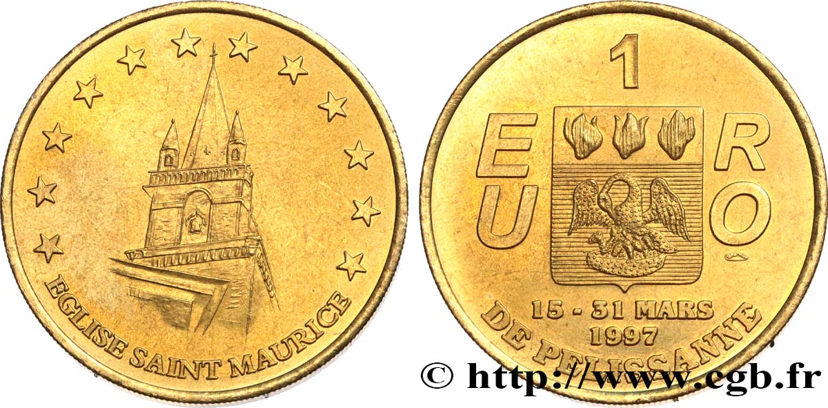 FRANCIA 1 Euro de Pelissanne (15 - 31 mars  1997) 1997 SPL