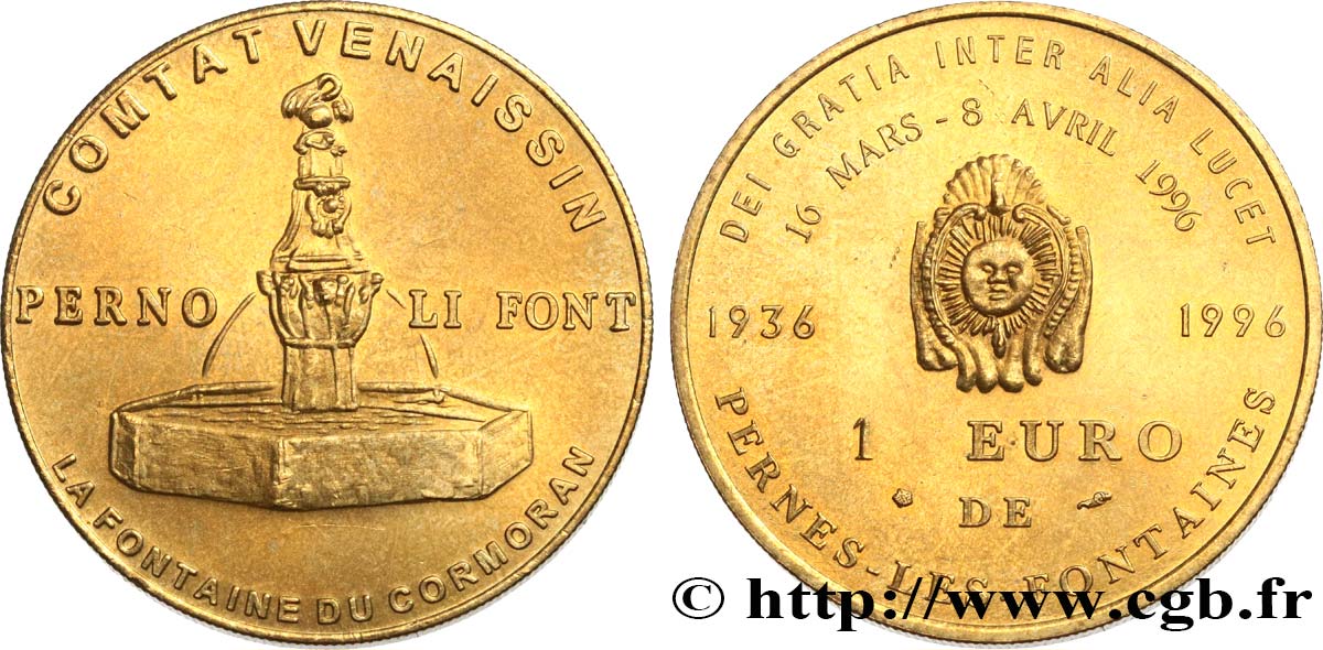FRANCIA 1 Euro de Pernes-les-Fontaines (16 mars - 8 avril 1996) 1996 SPL