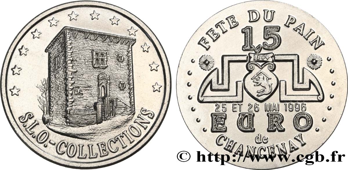 FRANKREICH 1,5 Euro de Chancenay (25 - 26 mai 1996) 1996