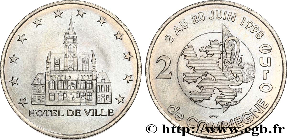 FRANCIA 2 Euro de Compiègne (2 au 20 juin 1998) 1998 SC