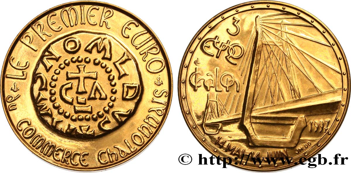 FRANKREICH 3 Euro de Chalonne (14 mai - 14 juin 1997) 1997
