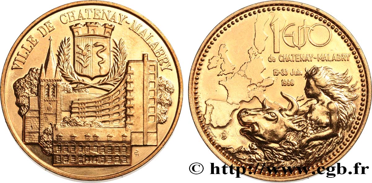 FRANKREICH 1 Euro de Chatenay-Malabry (15 - 30 juin 1998) 1998