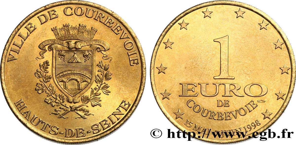 FRANCIA 1 Euro de Courbevoie (15 mai - 7 juin 1998) 1998 MS