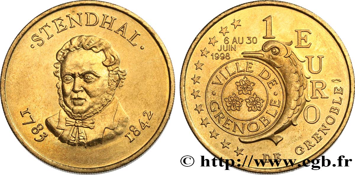 FRANKREICH 1 Euro de Grenoble (6 - 30 juin 1998) 1998