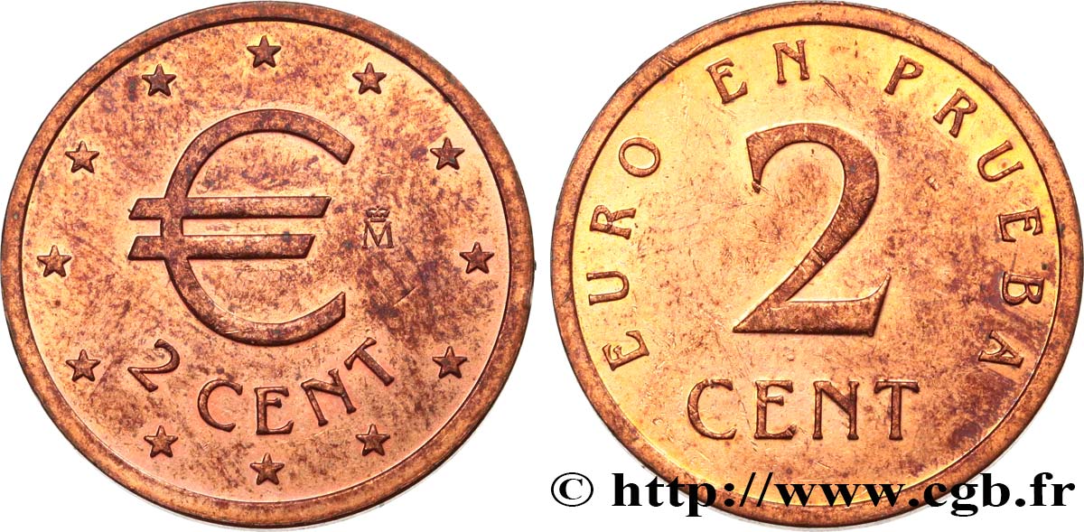 ESPAÑA 2 Cent EURO EN PRUEBA n.d. EBC