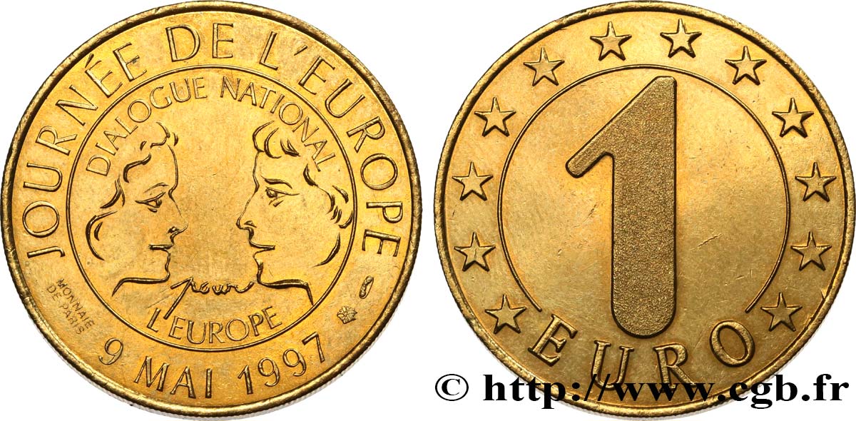 FRANCIA 1 Euro JOURNÉE DE L’EUROPE 1997 EBC