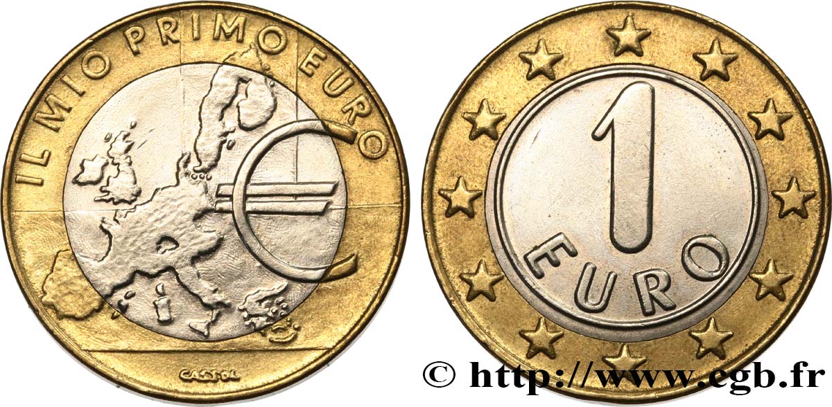 ITALY 1 Euro IL MIO PRIMO EURO 1997 MS