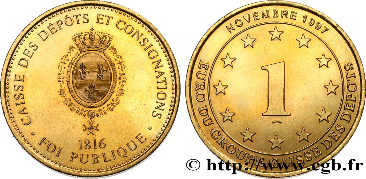 FRANCE 1 Euro du groupe Caisse des dépôts 1997 AU