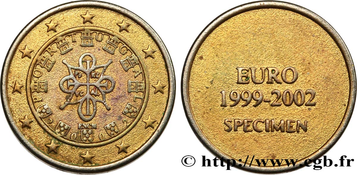 PORTUGAL 1 Euro SPECIMEN 2002 SC