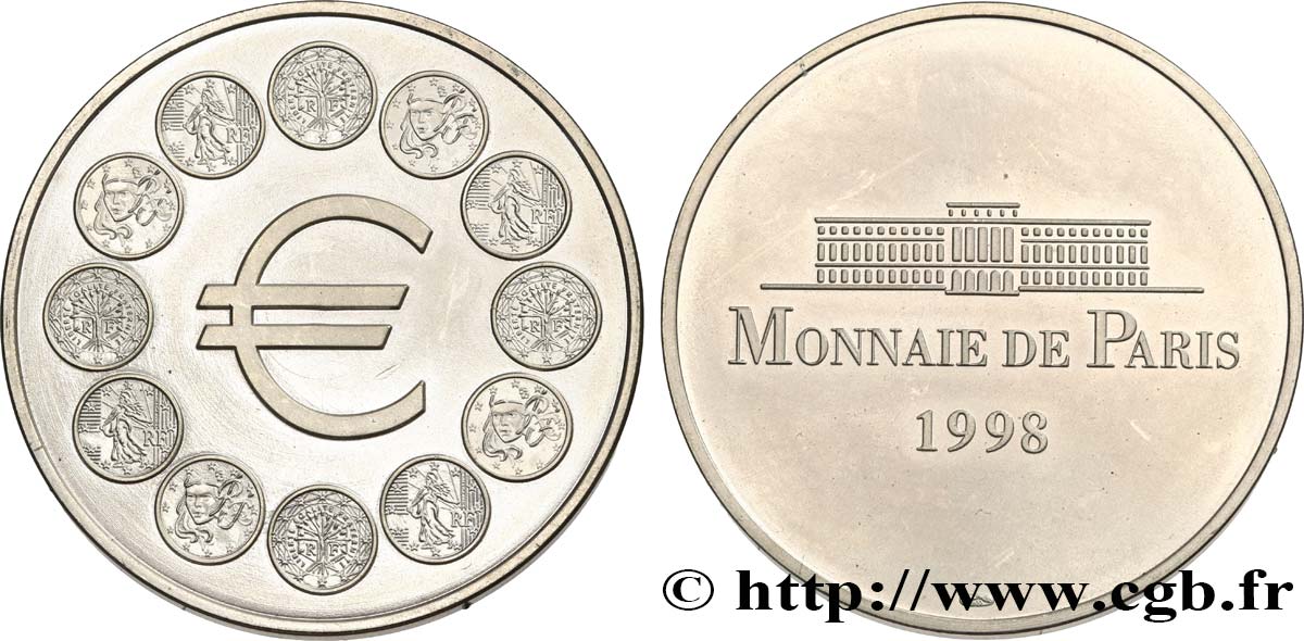 FRANCE Médaille EURO  1998 MS