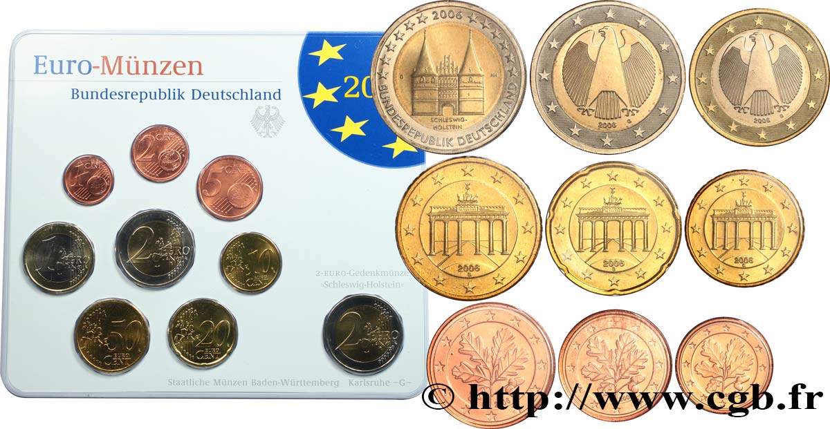 GERMANIA SÉRIE Euro BRILLANT UNIVERSEL  2006 BU
