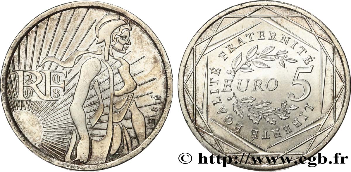 FRANCE 5 Euro LA SEMEUSE 2008 SPL