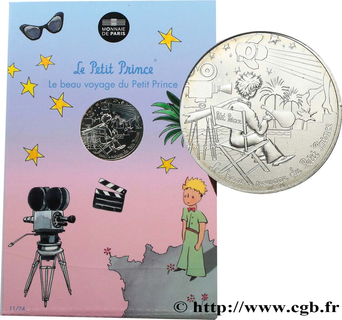 FRANCE 10 Euro LE PETIT PRINCE - FAIT DU CINÉMA 2016 FDC