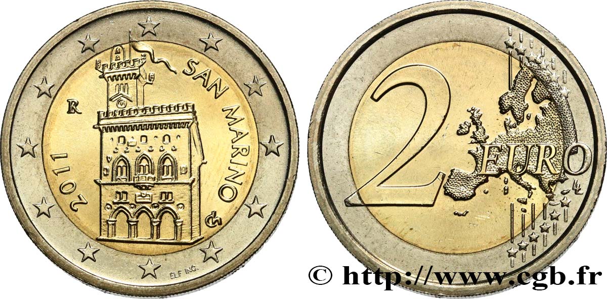 RÉPUBLIQUE DE SAINT- MARIN 2 Euro DOMUS MAGNA 2011 SPL