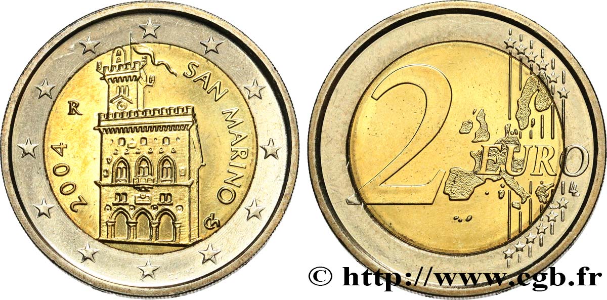 SAN MARINO 2 Euro DOMUS MAGNA 2004 MS