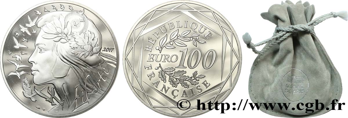 FRANCE 100 Euro MARIANNE - LIBERTÉ 2017 MS