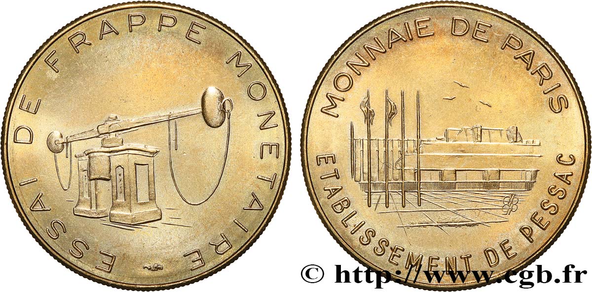 EUROPÄISCHE ZENTRALBANK 50 Cent euro, essai de frappe monétaire dit de “Pessac” n.d.