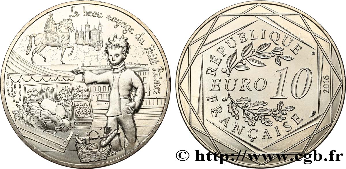 FRANCE 10 Euro LE PETIT PRINCE - ET LA GASTRONOMIE 2016 MS