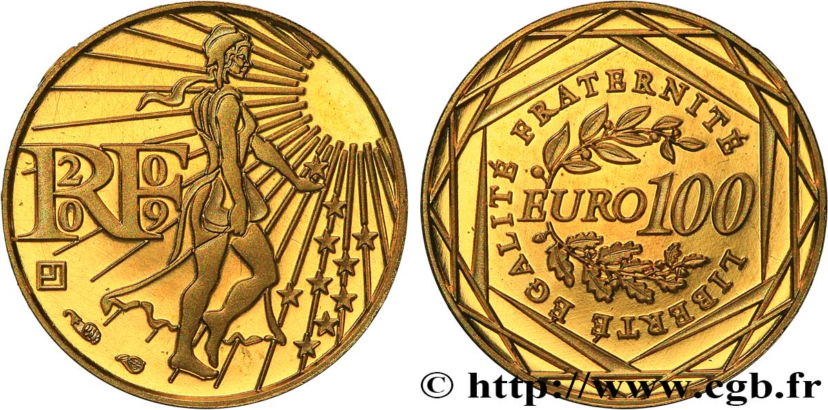 INVESTMENT GOLD 100 Euro LA SEMEUSE (or) 2009