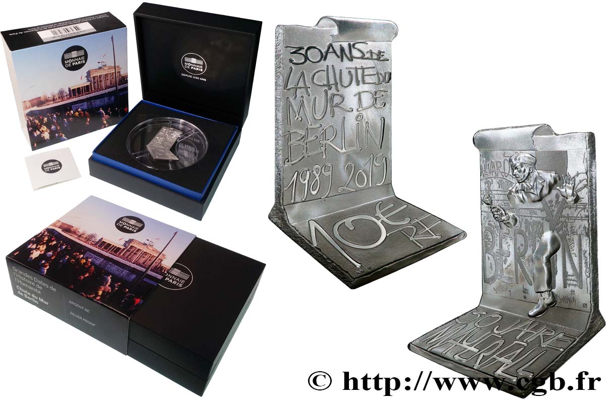 FRANCE BELLE EPREUVE 10 Euro CHUTE DU MUR DE BERLIN 2019 BE