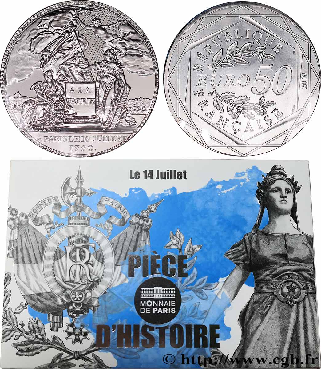 FRANCIA 50 Euro 14 JUILLET 2019 FDC