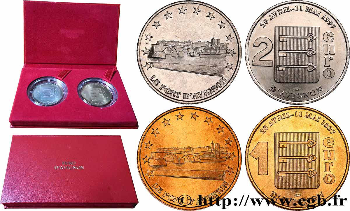 FRANCE 1 Euro et 2 Euro d’Avignon (26 avril - 11 mai 1997) 1997 SPL