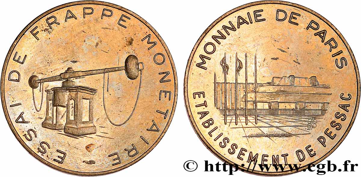 BANQUE CENTRALE EUROPEENNE 50 Cent euro, essai de frappe monétaire dit de “Pessac” n.d. SPL